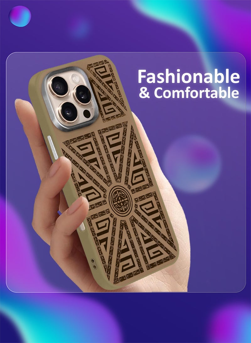 CATANES iPhone 16 Pro  Case Cover Carbon Fiber Pattern Phone Case Slim Shockproof Back Cover Diagonal Patchwork - Image 4